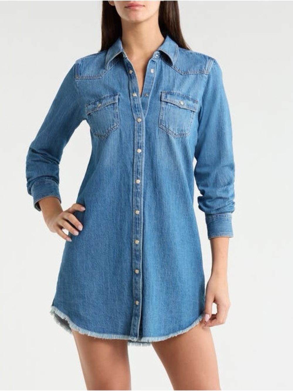 Lucky Brand Light Blue Denim Dress